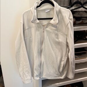 Columbia Cream Full-Zip Fleece Jacket